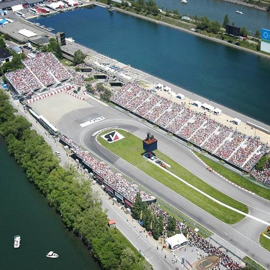 circuit Festival Vélocité sur le circuit gilles Villeneuve à Montréal